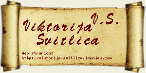 Viktorija Svitlica vizit kartica